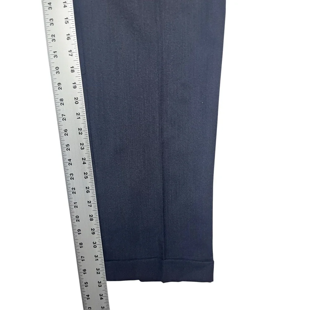 Jos A Bank 35x33 Charcoal Dress Suit Pants Trousers Pleated High Waisted Wool